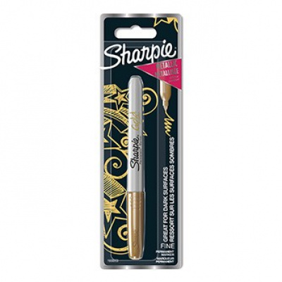 Sharpie 1986003, marker Metallic, złoty, 1szt., 1.4mm, permanentny