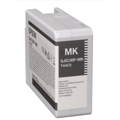 Epson SJIC36P-MK C13T44C540 dla ColorWorks, matowy czarny (black matte) tusz oryginalna