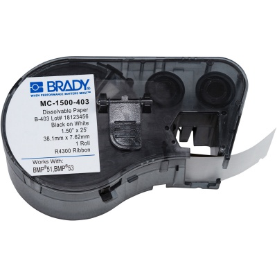 Brady MC-1500-403 / 149606, Labelmaker Labels, 48.25 mm x 7.62 m