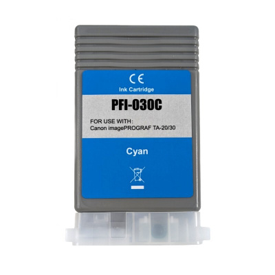 Canon PFI-030C, 3490C001 błękitny (cyan) tusz zamiennik