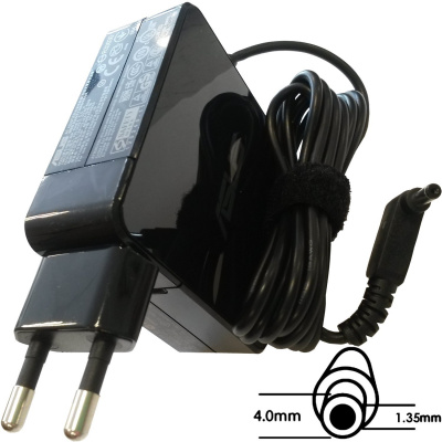 Oryginalny zasilacz Asus 65W 19V (BLK) z wtyczką EU (B0A001-00040700)