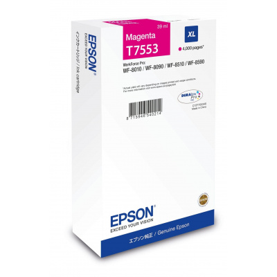 Epson T7553 XL C13T75534N purpurowy (magenta) tusz oryginalna