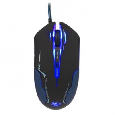 E-blue Mysz Auroza EMS144BK, 3500DPI, optyczna, 6 przycisków, przewodowy USB, czarny