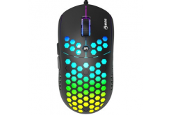 Marvo mysz M399, 6400DPI, optyczna, 6pulsanti, Przewodowy USB, czarny, gamingowa, podświetlana