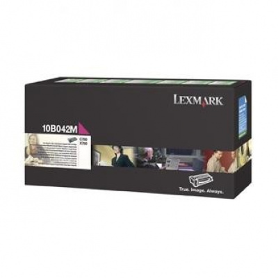 Lexmark 10B042M purpurowy (magenta) toner oryginalny