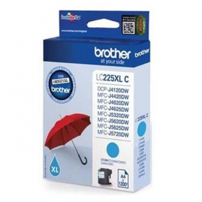 Brother LC-225XLC błękitny (cyan) tusz oryginalna