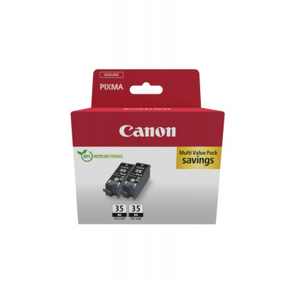 Canon PGI-35BK 1509B029 czarny (black) multipack oryginalnych kartridży, 2szt.