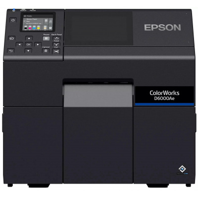 Epson ColorWorks D6000 (Ae) C31CL90102 kolorowa drukarka etykiet, cutter, disp., USB, Ethernet, black