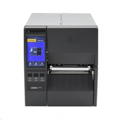 Zebra ZT231 ZT23143-T0EC00FZ, drukarka etykiet, 12 dots/mm (300 dpi), display, EPL, ZPL, ZPLII, USB, USB Host, RS232, BT (BLE), Ethernet, Wi-Fi
