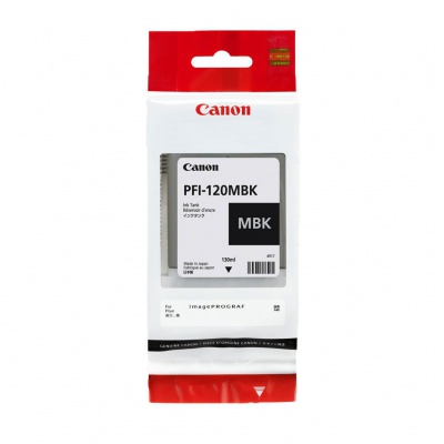 Canon tusz oryginalna PFI120MBK, matte black, 130ml, 2884C001, Canon TM-200, 205, 300, 305