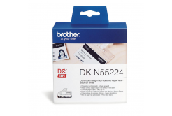Brother DK-N55224, 54mm x 30,48m, biała, rolka papierowe, bez klej