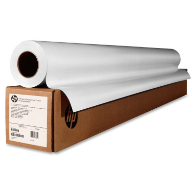 HP Permanent Gloss Adhesive Vinyl J3H63A, 150 g/m2, 42", 1067mm x 45,7m, lesklý, samolepicí, bílý, banner