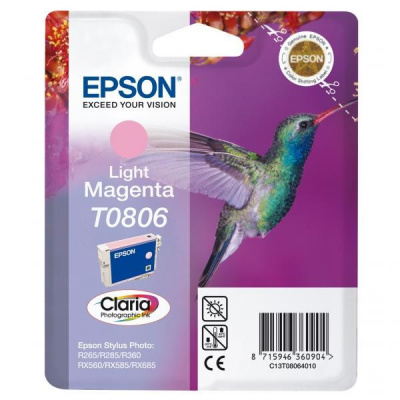 Epson T0806 C13T08064011 jasno purpurowy (light magenta) tusz oryginalna