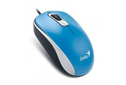 Genius Mysz DX-110 31010116110, 1000DPI, optyczna, 3tl., przewodowy USB, niebieski, standardowa, uniwersalna