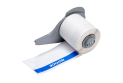 Brady M7-38-483-NOTICE / 174624, 101.60 mm, Polyester, niebieski druk / biały podkład