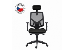 Powerton ERGO TINA Kancelářské ergonomické křeslo, Černé