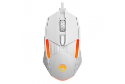 Mysz przewodowy USB, Marvo M291 M291 WH, biały, optyka, 6400DPI