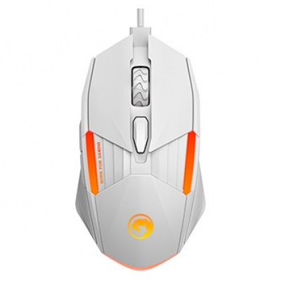 Mysz przewodowy USB, Marvo M291 M291 WH, biały, optyka, 6400DPI