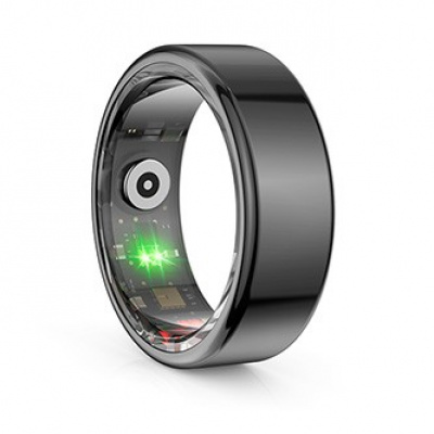 Powerton SMART RING inteligentny pierścień rozmiar 8, czarny