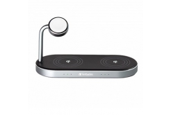 Verbatim 49557 Dual charging pad 3 v 1, 2x iPhone + 1x Apple Watch, 9V, 35W, Certyfikacja MFi a Qi, czarny
