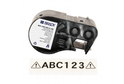 Brady M4C-1000-595-CL-BK / 170838, 25.40 mm x 6.10 m, Winyl, czarny druk / przezroczysty podkład