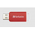 VERBATIM Flash Disk 16GB DataBar USB 2.0 Drive, czerwony