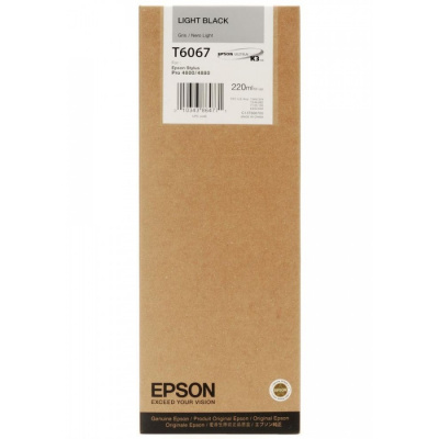 Epson T606700 jasno czarna (light black) tusz oryginalna