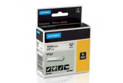 Dymo D1 18444, S0718600, 12mm x 5,5m czarny druk / biały podkład, taśma oryginalna