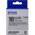 Epson LabelWorks LK-5SBE C53S655013 18mm x 9m, czarny druk / matowy srebrny podkład, matowa, taśma oryginalna