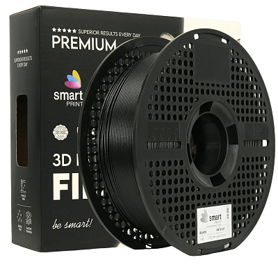 Smart Print FG-S208-E1, 3D filament, PETG + CF, 1,75mm, 1000g, Czarny (Black)