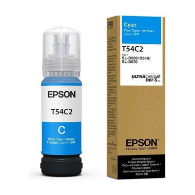 Epson T54C2 C13T54C220 błękitny (cyan) tusz oryginalny