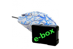 E-blue Mysz Auroza Gaming EMS639WHCA-IU, 4000DPI, optyczna, 6 przycisków, przewodowy USB, biały, gamingowa, e-box