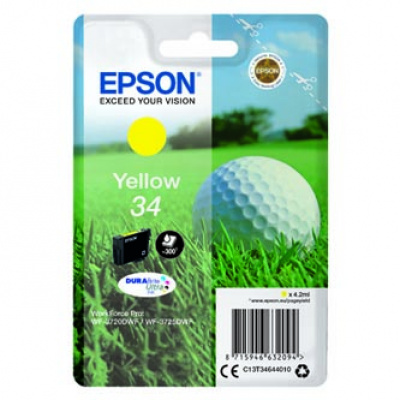 Epson T34644010, T346440 żółty (yellow) tusz oryginalna