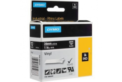 Dymo Rhino 1805432, 24mm x 5,5m, biały druk / biały podkład, taśma oryginalna