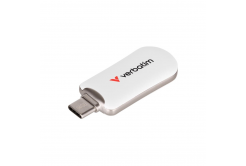 VERBATIM Flash Disk 256GB Plectra USB-C 3.0, biała