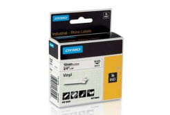 Dymo Rhino 18445, S0718620, 19mm x 5,5m czarny druk / biały podkład, taśma oryginalna