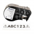Brady M4C-500-595-CL-WT / 170822, 12.70 mm x 6.10 m, Winyl, biały druk / przezroczysty podkład