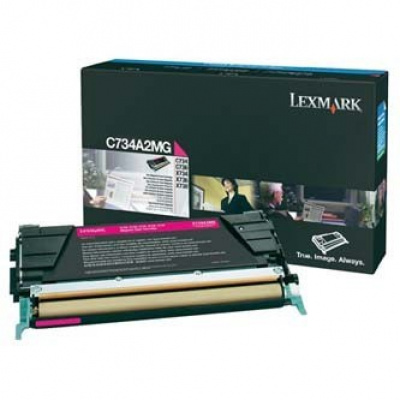 Lexmark C734A2MG purpurowy (magenta) toner oryginalny