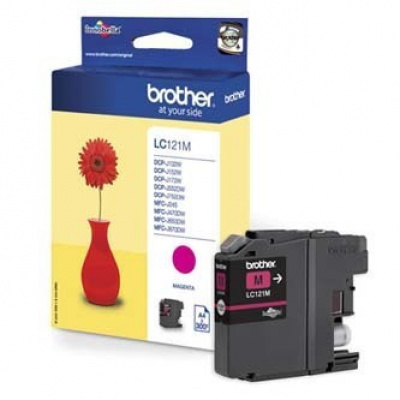 Brother LC-121M purpurowy (magenta) tusz oryginalna