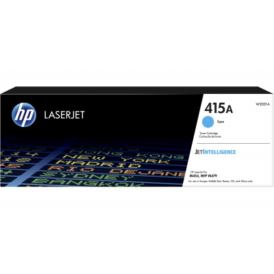 HP 415A W2031A błękitny (cyan) toner oryginalny