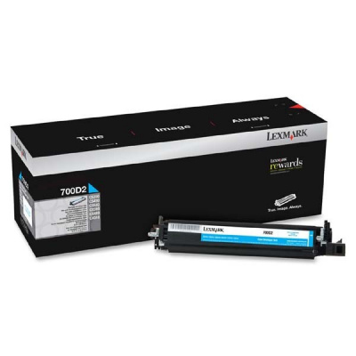 Lexmark 70C0D20 błękitny (cyan) oryginalny deweloper