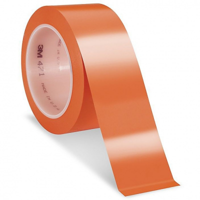 3M 471 PVC taśma klejąca, 50 mm x 33 m, pomarańczowym 