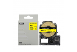 Epson LK-3YBA5, BU5Y, LK-4YBA5, 5 mm x 2,5 m, czarny druk / żółty podkład, taśma zamiennik