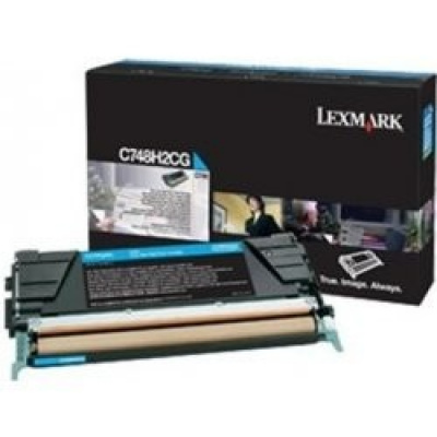 Lexmark C748H2CG błękitny (cyan) toner oryginalny