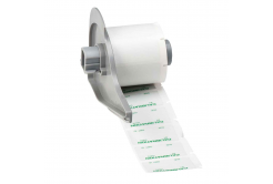 Brady M7-30-428-CALI / 173352, 38.10 mm, Polyester, zielony druk / szary podkład