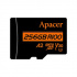 Apacer karta pamięci V30 A2, 256GB, micro SDXC, AP256GMCSX10U8-R, UHS-I U3 (Class 10), z adapterem