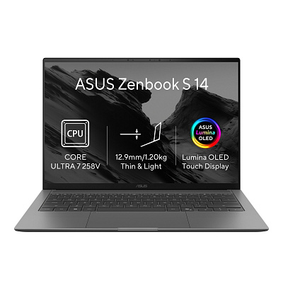 ASUS Zenbook S 14 OLED/UX5406SA-OLED700X/U7-258V/14"/2880x1800/T/32GB/512GB/Intel int/W11P/Szary/2R