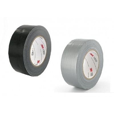 3M 1900 Duct Tape Uniwersalna taśma tekstylna, 50 mm x 50 m, 2 kolory 50 mm x 50 m czarna/black