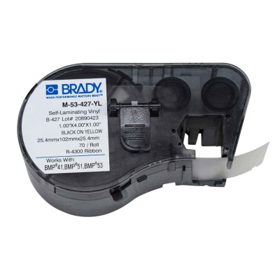 Brady M-53-427-YL / 131601, etykiety 25.40 mm x 101.60 mm