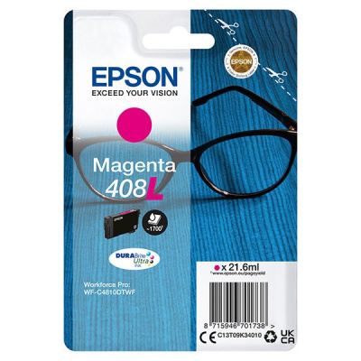 Epson 408L C13T09K34010 purpurowy (magenta) tusz oryginalna